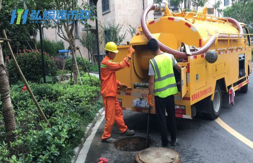 上海崇明区港西镇雨污管道清淤疏通